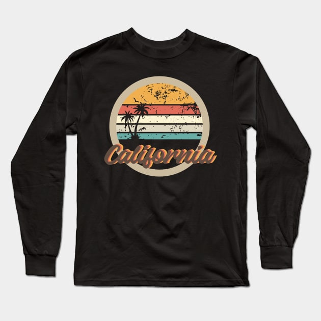 Summer California Surf Long Sleeve T-Shirt by slawers